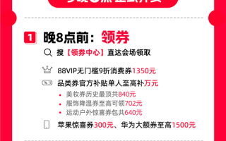 天猫双11今晚8点正式开卖！全年最优惠 品类券每人可领万元 !