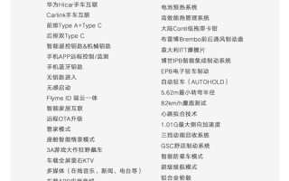 全新标配139项！吉利银河E8配置梯度曝光：预售价18.8万起 ！