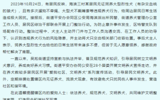 网传民警上门抓德牧犬 上海通报：主人无证饲养烈性犬，主动将犬只交出 ！