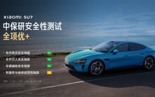 唯一获3G+及A评级的轿车！小米解读小米SU7中保研碰撞成绩 ！
