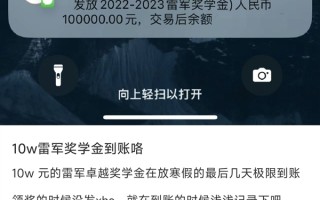 学霸网友晒雷军奖学金10万元到账：以后万倍还回来 ！