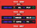 《英雄联盟》2025 MSI淘汰赛赛程出炉：中国战队AL首战FLY ！