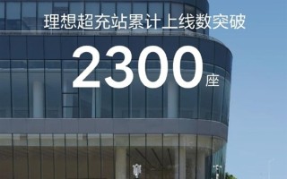 仅用不到25个月！理想超充站累计上线数突破2300座 ！