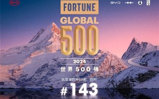 上升最快车企！比亚迪攀升2024年《财富》世界500强第143位 ！
