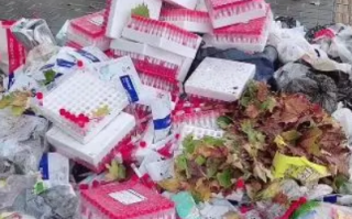 西安大量抽样试管堆放路边 当地回应：已清理并正在寻找倾倒者 ！