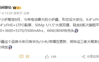 最强续航小折叠！荣耀Magic V Flip2首曝：5500mAh媲美直板 ！