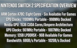 Switch 2完整频率确认！主机模式下CPU 998MHz、GPU 1007MHz ！