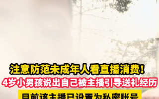 4岁男孩生动口述被主播诈骗：葱总 再来一辆保时捷 ！