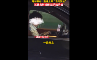 网友曝光司机开智能驾驶刷视频、双手打游戏：害人又害己 ！