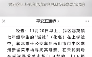 乐山警方辟谣两学生被迷晕带走：系谣言，实为小孩不想上学编造的谎言 ！