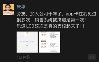蔚来高管：在公司十年 见过很多次APP卡住 第一次见销售系统被挤爆 !