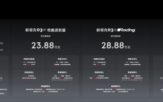 限时10.38万起 新款领克03家族上市：2.0T起步就是272马力 ！