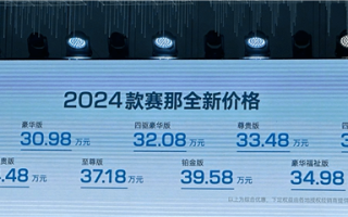 全系降价2.5万元！2024款丰田赛那上市：28.48万起 ！