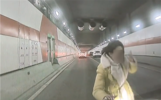 女子乘车突然解开安全带跳车 后车岚图AEB成功避免撞人 !