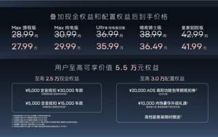 新增暗夜骑士版 百万级豪车同款悬架！阿维塔11焕新上市：27.99万起 !