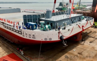 中国首艘！海上运载火箭回收船“星际归航”号顺利吉水 !