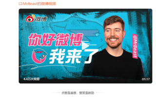 比甲亢哥还火！顶流网红野兽先生入驻微博：全球粉丝超5亿 ！