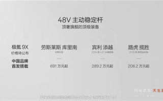 极氪9X中国首发48V主动稳定杆：过弯近乎零侧倾 侧碰主动防御 !