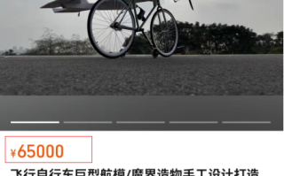 90后小伙纯手工打造了一台能飞的“自行车”：淘宝售价65000元 ！