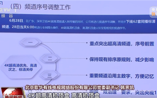 新增两家卫视4K超高清频道同日开播！标清机顶盒将退出市场 ！