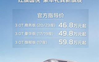 座位越少价格越贵！国产豪华礼宾车红旗国悦上市：46.8万起 ！