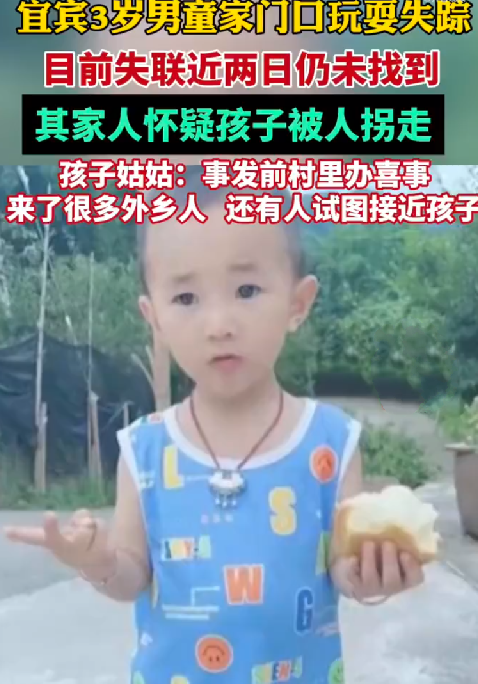 男孩家门口失踪 家人怀疑被人拐走：事发前村里办喜事来了很多外乡人 ！-第1张图片